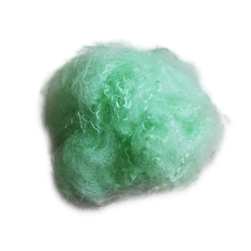 綠低 有光毛紡專用滌綸短纖維